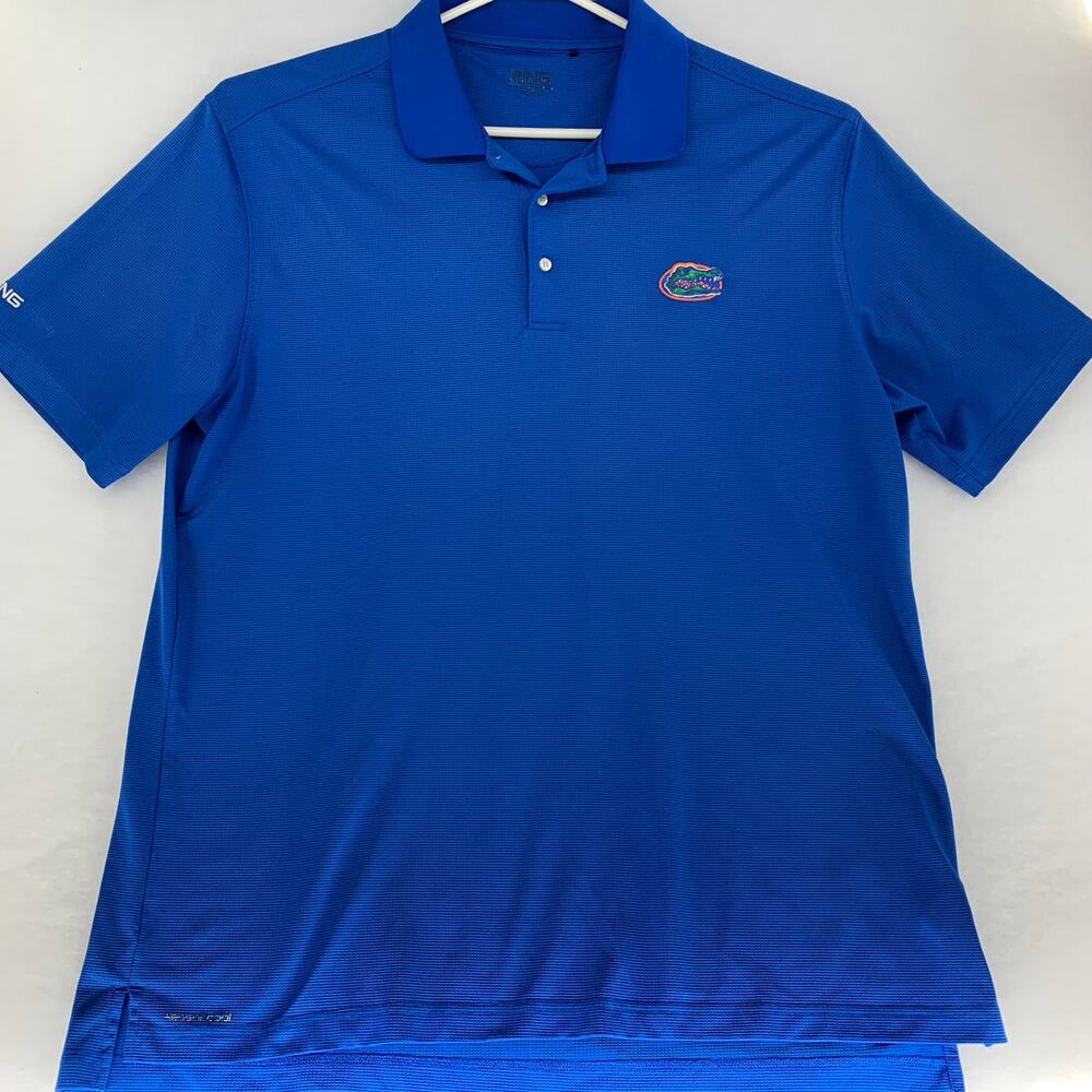 PING Florida Gators Men's XXL Blue Short Sleeve Golf Polo Shirt